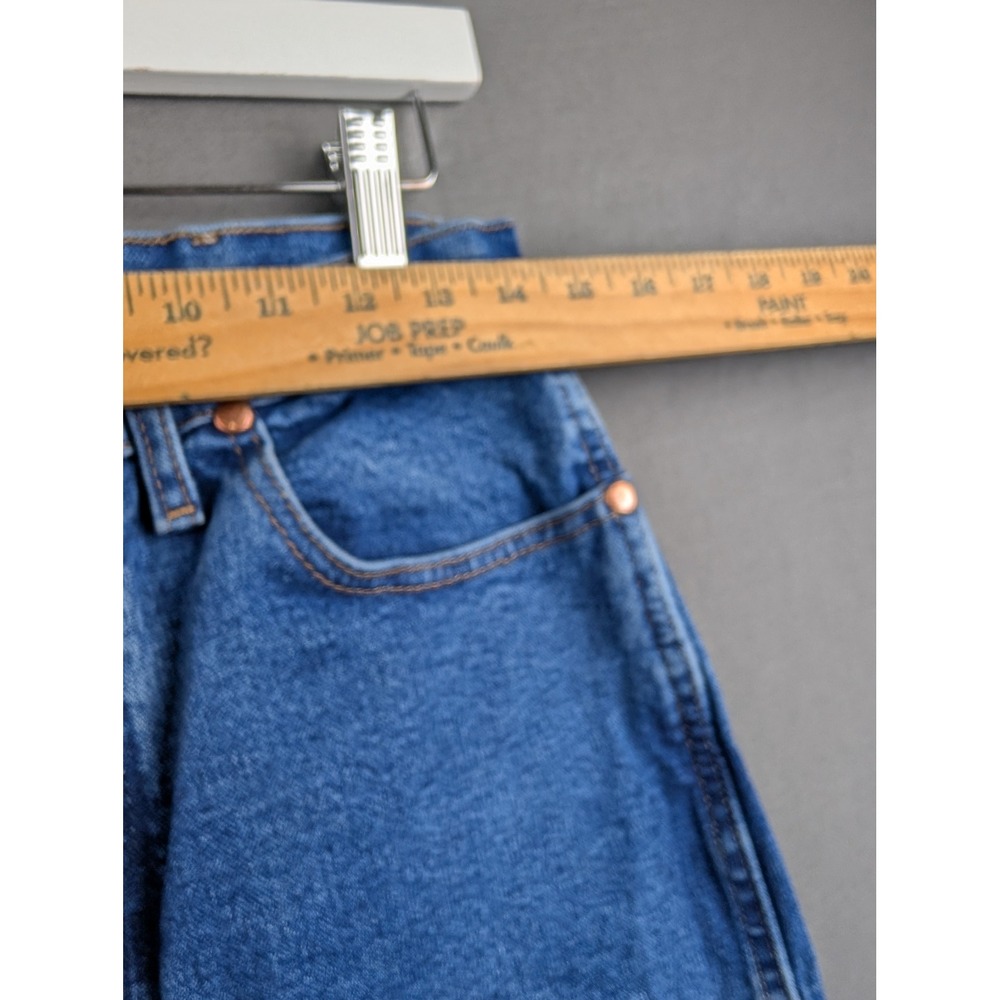 Wrangler Women High Rise Slim Fit Straight Leg Jeans Blue 7x34 - Picture 4 of 7